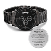 Engraved Graduation Watch For Boyfriend, Sentimental Timepiece Gift, I Love You Forever & Always